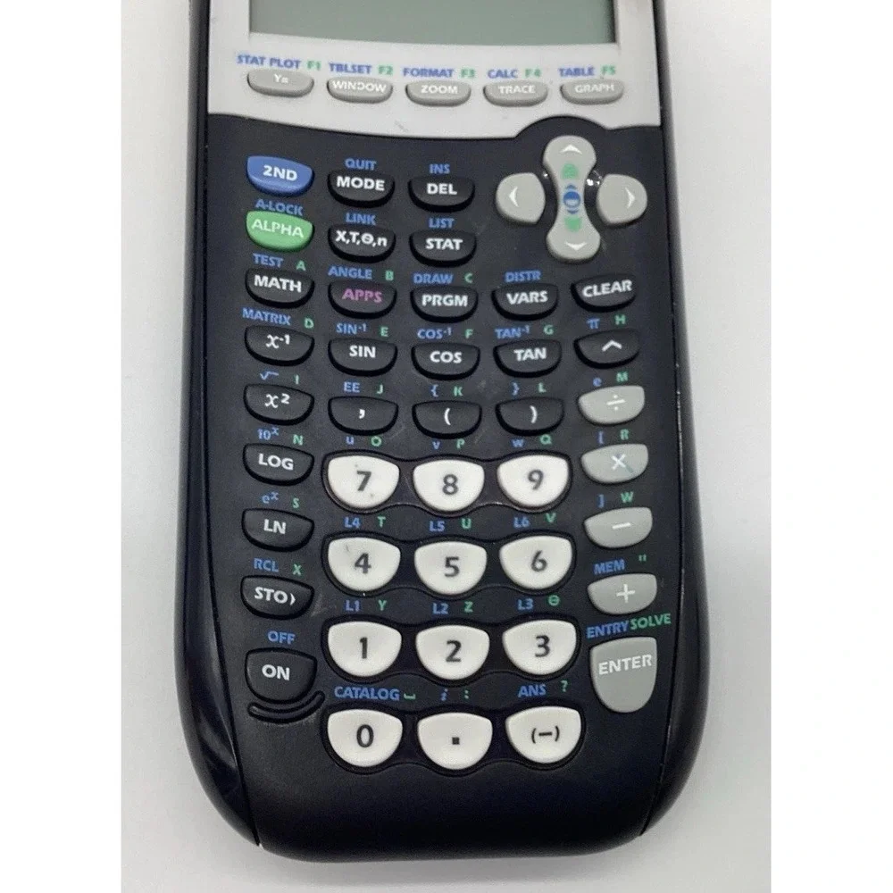 Texas Instruments TI-84 Plus Graphing Calculator Tested Working W/ Cover